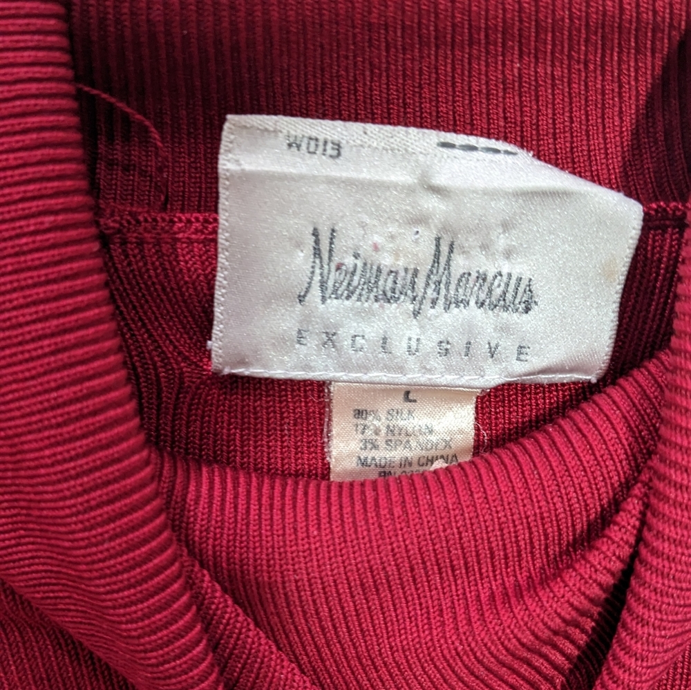Neiman Marcus Red Turtleneck - image 6